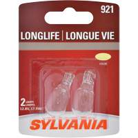 921 Mini-ampoule automobile &agrave; longue dur&eacute;e de vie, Incandescente, 17,9 W, Blanc cass&eacute; St. Lawrence Industrial & Safety Supply