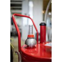 25-Gallon Steel Fuel Caddy with 2-Way Rotary Pump St. Lawrence Industrial & Safety Supply