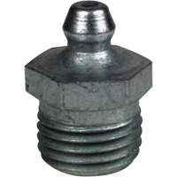 Raccord de graissage droit tr&egrave;s court, Acier, Filetage de 0,25 NPT St. Lawrence Industrial & Safety Supply