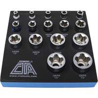 5-Point EPR Torx Socket Set, 16 Pieces, 1/4"/3/8"/1/2" Drive Size St. Lawrence Industrial & Safety Supply