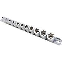Flat-Cut E-"Star" Socket Set, 11 Pieces, 3/8" Drive Size St. Lawrence Industrial & Safety Supply