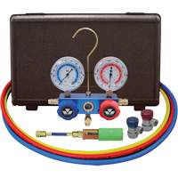 Automotive Manifold Gauge Set with Mini Dye Injector & Manual Couplers St. Lawrence Industrial & Safety Supply