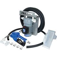 Pompe de transfert de fluide d'&eacute;chappement diesel (DEF) 115 V CA avec support pour cuve GRV et pistolet St. Lawrence Industrial & Safety Supply