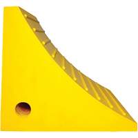 Cale de roue, Polyur&eacute;thane, Jaune, 15-1/4" la x 12-1/8'' p x 10-3/4" h St. Lawrence Industrial & Safety Supply