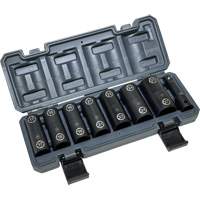 Jeu de douilles doubles hexagonales et h&eacute;licoidales avec coffret, 8 Morceaux, Prise de 1/2" St. Lawrence Industrial & Safety Supply
