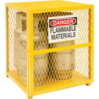 Armoire de rangement pour bouteilles &agrave; gaz, nbre de bouteilles: 4, 30" , 30" , 35" , Jaune St. Lawrence Industrial & Safety Supply