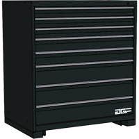 Armoire &agrave; tiroirs modulaire, 8 tiroirs, 30" la x 28" p x 40" h, Noir St. Lawrence Industrial & Safety Supply