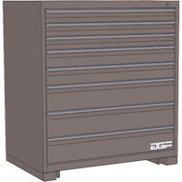 Armoire &agrave; tiroirs modulaire, 8 tiroirs, 30" la x 28" p x 40" h, Gris St. Lawrence Industrial & Safety Supply