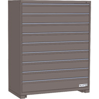 Armoire &agrave; tiroirs modulaire, 9 tiroirs, 24" la x 24" p x 60" h, Gris St. Lawrence Industrial & Safety Supply