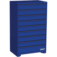 Armoire &agrave; tiroirs modulaire, 9 tiroirs, 36" la x 24" p x 60" h, Bleu St. Lawrence Industrial & Safety Supply