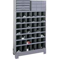 Unit&eacute; de stockage modulaire pour petites pi&egrave;ces, Acier, 13 tiroirs, 33-3/4" x 12-1/4" x 59", Gris St. Lawrence Industrial & Safety Supply