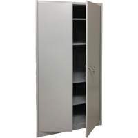 Storage Cabinet, Steel, 4 Shelves, 78" H x 36" W x 24" D, Grey St. Lawrence Industrial & Safety Supply
