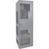 Gear Locker with Door, Steel, 24" W x 24" D x 72" H, Grey St. Lawrence Industrial & Safety Supply