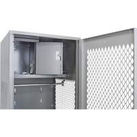 Gear Locker with Door, Steel, 24" W x 24" D x 72" H, Grey St. Lawrence Industrial & Safety Supply