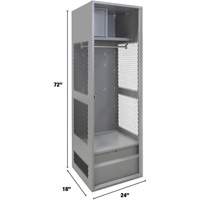 Casier pour &eacute;quipement, Acier, 24" la x 18" p x 72" h, Gris St. Lawrence Industrial & Safety Supply