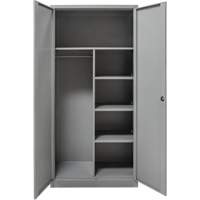 Armoire de rangement combin&eacute;e, 36" la x 18" p x 72" h, Gris St. Lawrence Industrial & Safety Supply