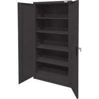 Storage Cabinet, Steel, 4 Shelves, 78" H x 36" W x 24" D, Black St. Lawrence Industrial & Safety Supply