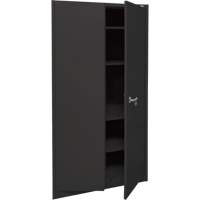 Storage Cabinet, Steel, 4 Shelves, 78" H x 36" W x 24" D, Black St. Lawrence Industrial & Safety Supply
