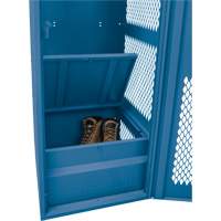 Gear Locker with Door, Steel, 24" W x 18" D x 72" H, Dark Blue St. Lawrence Industrial & Safety Supply