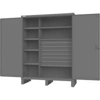 Armoire &agrave; portes encastr&eacute;es standards, Acier, 60" la x 24" p x 78" h, Gris St. Lawrence Industrial & Safety Supply