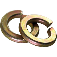 Rondelle d'arr&ecirc;t fendue, 1/4", Zinc jaune St. Lawrence Industrial & Safety Supply