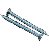 Flat SOC Wood Screws, #10 x 2" L, Zinc Plated St. Lawrence Industrial & Safety Supply