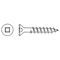 Flat Head Wood Screws, #8 x 3-1/2" L, Zinc Plated St. Lawrence Industrial & Safety Supply
