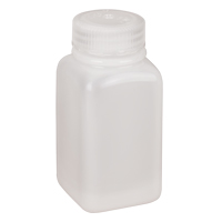 Bouteilles peu encombrantes &agrave; prise facile, Carr&eacute;e, 6 oz, Plastique St. Lawrence Industrial & Safety Supply