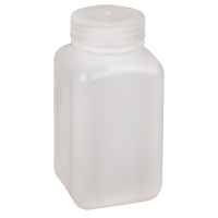 Bouteilles peu encombrantes &agrave; prise facile, Carr&eacute;e, 16 oz, Plastique St. Lawrence Industrial & Safety Supply
