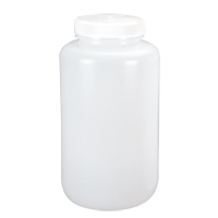 Bouteilles &agrave; large ouverture, Ronde, 1/2 gal., Plastique St. Lawrence Industrial & Safety Supply