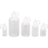 Bouteilles rondes &agrave; ouverture &eacute;troite, Ronde, 1/2 oz, Plastique St. Lawrence Industrial & Safety Supply