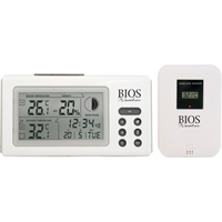 Indoor/Outdoor Thermometers With Clock, Contact, Digital, 32 to 122°F (0 to 50°C) St. Lawrence Industrial & Safety Supply