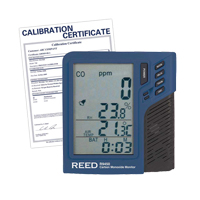 Compteur de monoxyde de carbone avec temp&eacute;rature et humidit&eacute; avec certificat de calibration St. Lawrence Industrial & Safety Supply