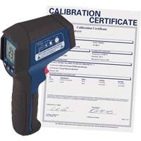 Infrared Thermometer with Calibration Certificate, -31°- 1202° F ( -35° - 650° C ), 12:1, Adjustable Emmissivity St. Lawrence Industrial & Safety Supply