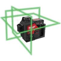 Ensemble de laser vert 360 degr&eacute;s &agrave; trois plans M12, 125' (38,1 m), 530 N.m St. Lawrence Industrial & Safety Supply