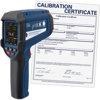 Professional Infrared Thermometer with Integrated Type K Thermocouple & Calibration Certificate, -58 - 3362°F (-50 - 1850°C), 55:1, Adjustable Emmissivity St. Lawrence Industrial & Safety Supply