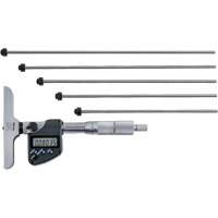 Microm&egrave;tre de profondeur num&eacute;rique avec tiges interchangeables, 0" - 12" (0 mm - 304.8 mm) gamme de mesure, R&eacute;solution de 0,00005" (0,001 mm) St. Lawrence Industrial & Safety Supply