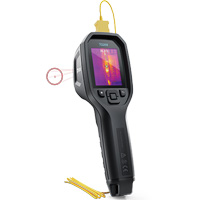 24:1 Spot IR Thermal Imaging Camera with Bullseye Laser & Type K Thermocouple, 160 x 120 pixels, -10° - 45°C (14° - 113°F), 70 mK St. Lawrence Industrial & Safety Supply