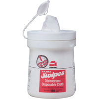 Chiffons d&eacute;sinfectants Ultra, 7" x 6", 160 lingettes St. Lawrence Industrial & Safety Supply