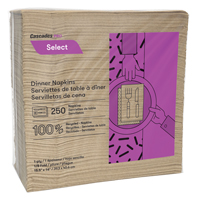 Pro Select 1/8 Fold Dinner Napkins, 1 Ply, 15.5" x 16" St. Lawrence Industrial & Safety Supply