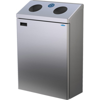 Wall Mounted Recycling Station, Bulk, Stainless Steel, 29 gal. St. Lawrence Industrial & Safety Supply