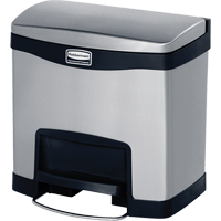 Slim Jim&reg; Waste Container, Stainless Steel, 4 US gal. Capacity St. Lawrence Industrial & Safety Supply