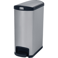 Slim Jim&reg; Waste Container, Stainless Steel, 13 US gal. Capacity St. Lawrence Industrial & Safety Supply