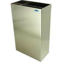 Wall Mounted Waste Receptacles, Stainless Steel, 11 US gal. St. Lawrence Industrial & Safety Supply