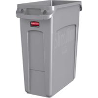 Contenants Slim Jim avec canaux de ventilation, De bureau, Poly&eacute;thyl&egrave;ne, 16 gal. US St. Lawrence Industrial & Safety Supply