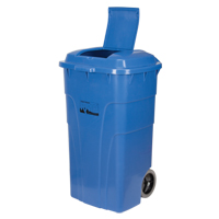 Roll Out Recycling Bin, Curbside, Polyethylene, 65 US gal. St. Lawrence Industrial & Safety Supply
