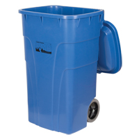 Roll Out Recycling Bin, Curbside, Polyethylene, 65 US gal. St. Lawrence Industrial & Safety Supply