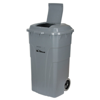 Roll Out Garbage Bin, Polyethylene, 65 US gal. St. Lawrence Industrial & Safety Supply