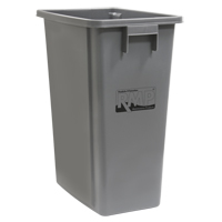 Bac &agrave; d&eacute;chets et de recyclage, Plastique, 16 gal. US St. Lawrence Industrial & Safety Supply