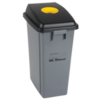 Bac &agrave; d&eacute;chets et de recyclage avec couvercle de classification, Plastique, 16 gal. US St. Lawrence Industrial & Safety Supply